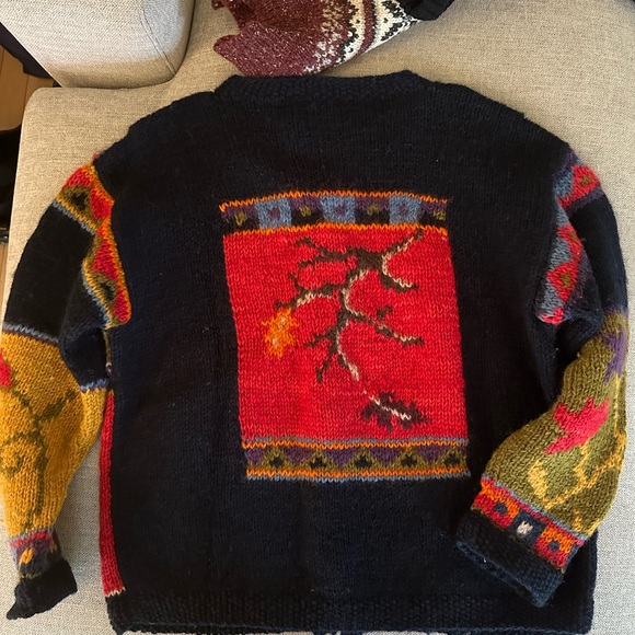 Colorful Seasons 100% Wool Sweater - Picture 2 of 4
